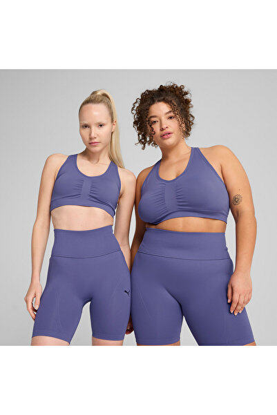 Puma Womens 4KEEPS SHAPELUXE Sports Bra - Blue