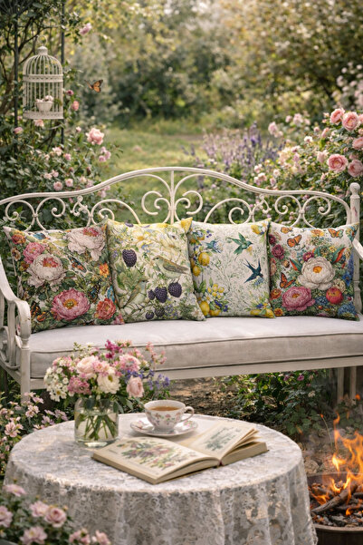 Evdek Double-Sided Printed 4-Piece Throw Pillow Cover 6Eod15