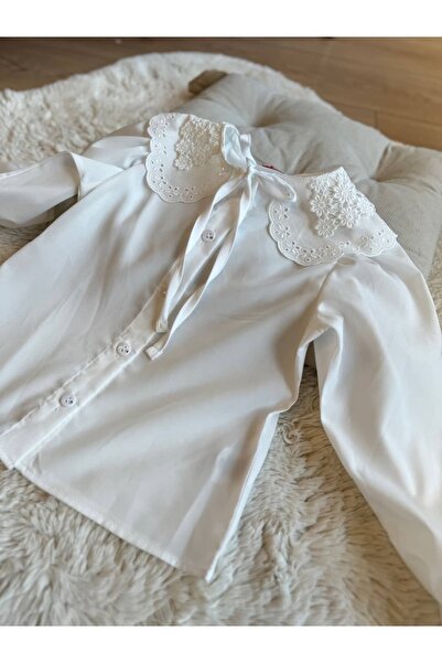 little bear Beyaz Yakalı Gömlek