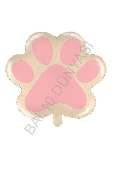 BAL10 DÜNYASI Bal10 Pink Paw Figured Foil Balloon