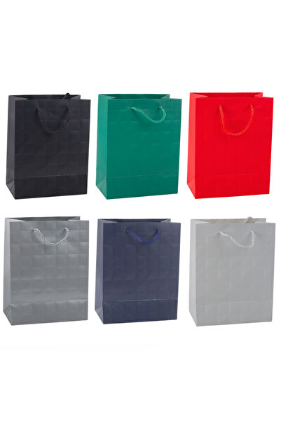 Three top online Pungă cadou elegantă cu pătrate în relief