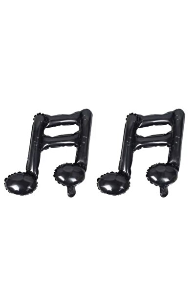 parti sürprizi بالون من الفويل على شكل نوتات موسيقية ممتعة باللون الأسود