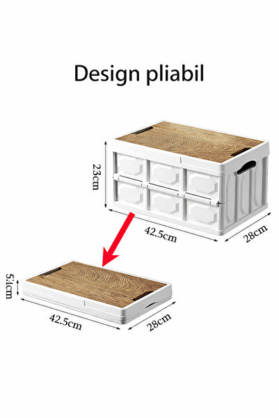 OEM Foldable storage boxes with wooden lids