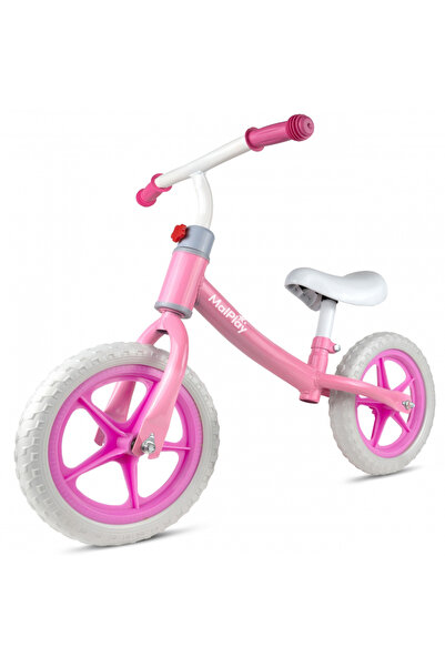 MalPlay Bicicleta fara pedale cu roti de 12 inch din spuma EVA, cu scaun si g...