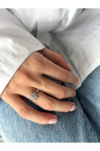 Ressia خاتم أنيق قابل للتعديل من سولار موديل ستون