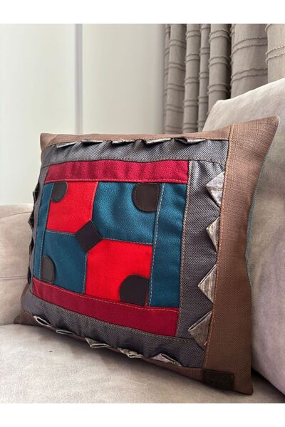 YOUC Design Design Throw Pillow Cover 37 X 39 Limited Edition Patchwork Multi...