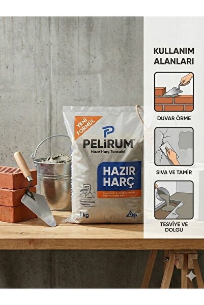 Pelirum Hazır karısım harç 1 Kg - Sadece Su Ekle kullan