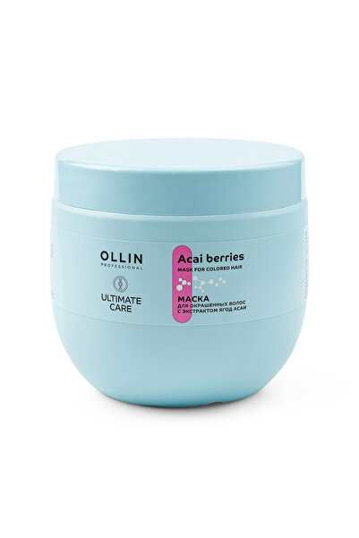 OLLİN Mască de păr pentru păr vopsit, ACAI BERRIES, 500ml, cu extract de fruc...