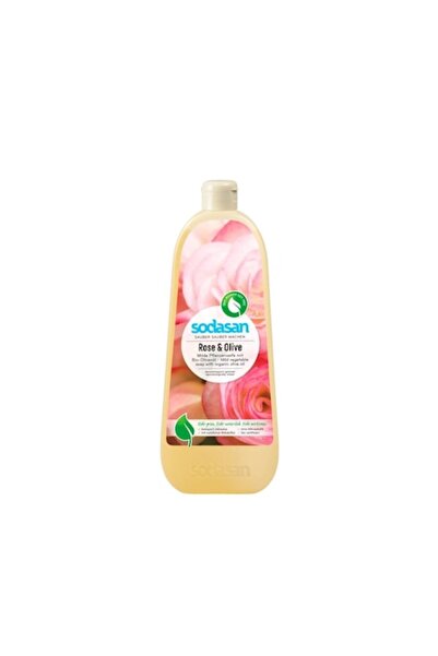 Sodasan Liquid Soap and Shower Gel with Roses and Olives 1L