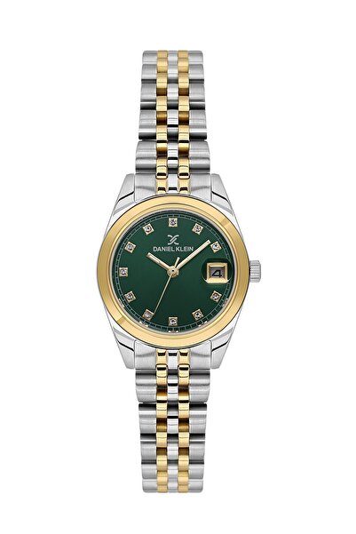 Daniel Klein Yeni Sezon Kadın/Kız Kol Saati Çift Renk Taşlı Tasarım Takvimli ...