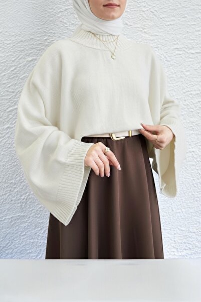 NEWCO Bat Sleeve Half Turtleneck Knitwear Sweater