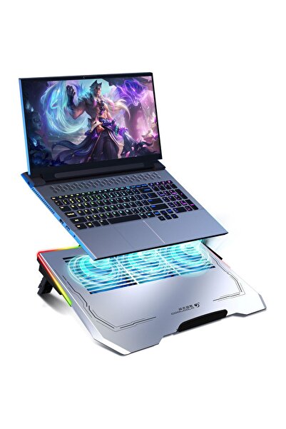 porodo وسادة يحافظ على البرودة متعددة المراوح مصنوعة من الألومنيوم للألعاب