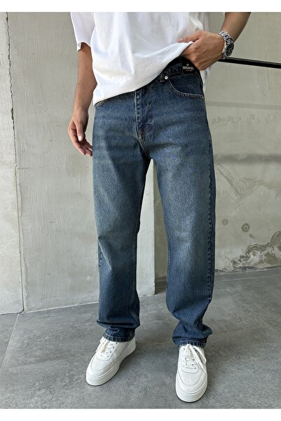 DİFRANSEL Men's Comfortable Fit Lossefit Baggy Trousers