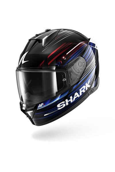 Shark SKWAL İ3 LIGHT BLUR SİYAH KIRMIZI MAVİ KAPALI KASK