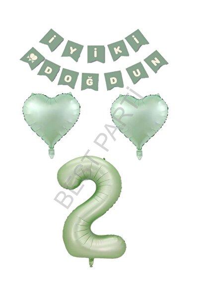 BEST PARTİ مجموعة لافتات عيد الميلاد باللون الأخضر على شكل قلب من BEST - العم...