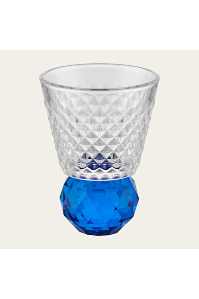 ROY KING KRİSTAL 6'LI KAHVE YANI BARDAK MAVİ