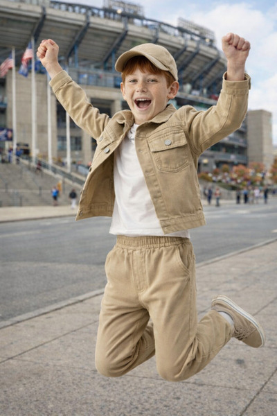 JABBER Woven 3-Piece Set (Jacket, T-Shirt, Pants) 3-4 Years Old/9-10 Years Old