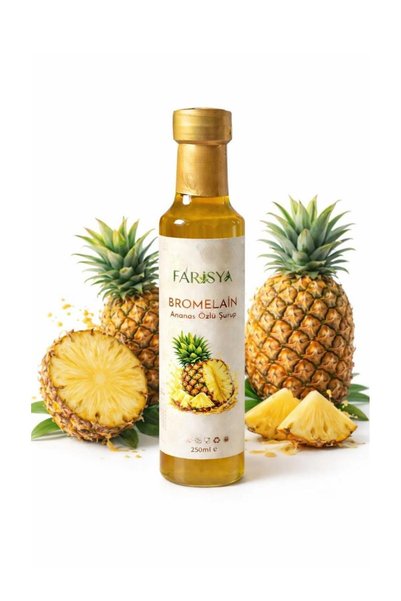 FARİSYA Bromelain Ananas İçeren Detox Şurubu 250 ml (Koenzim Q10 ve L-Karniti...