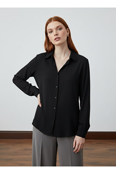 PERA MODA Long Back Tiril Tiril Viscose Women's Shirt