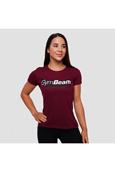 GymBeam Tricou Beam pentru femei, culoare vișinie