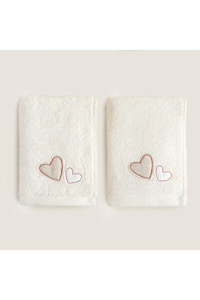 Chakra Fundo Havlu Seti 50x90 Cm Ekru