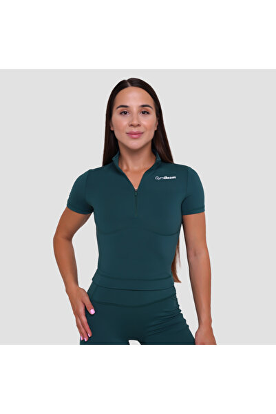 GymBeam Tricou scurt Ignite pentru femei, verde închis