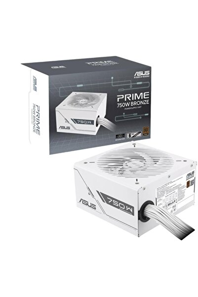 ASUS PRIME-750B 750W 80+ Bronze Beyaz PSU / 135mm Fan / ATX Güç Kaynağı
