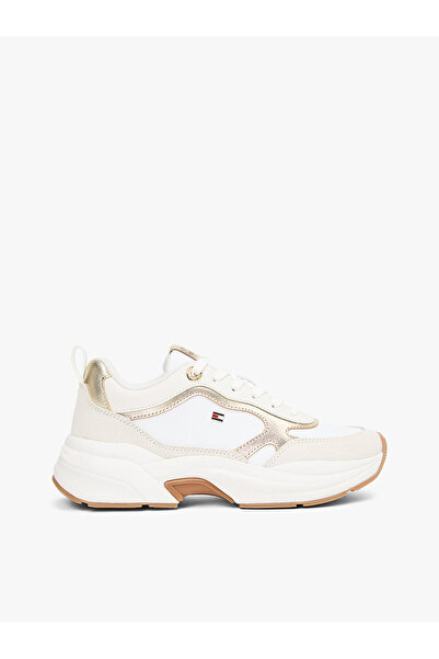 Tommy Hilfiger TH Chunky Runner Metallic Дамски златни маратонки FW0FW092040HU