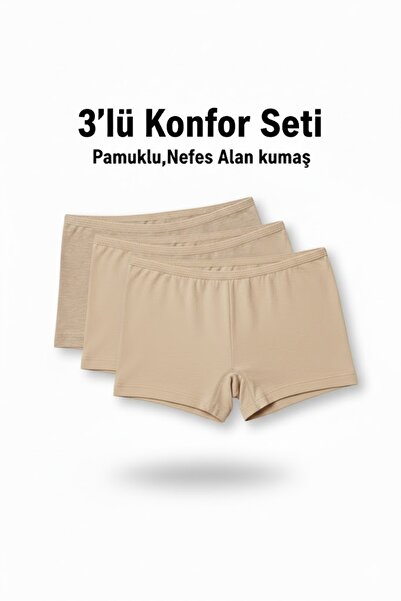 woan 3’lü Doğal Pamuklu Boxer Seti – Konfor İç Giyim