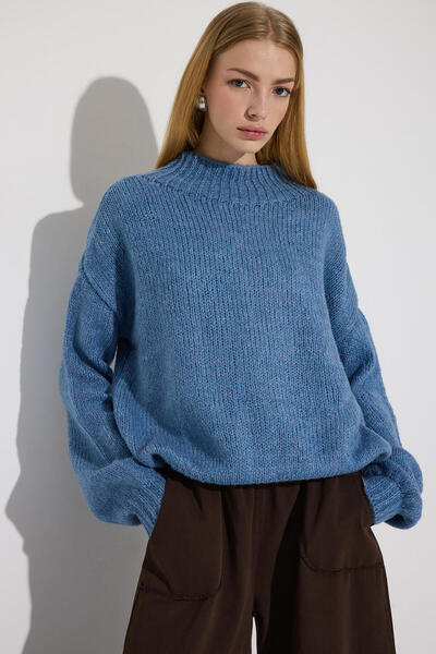 Touché Privé BALLOON SLEEVE KNIT SWEATER