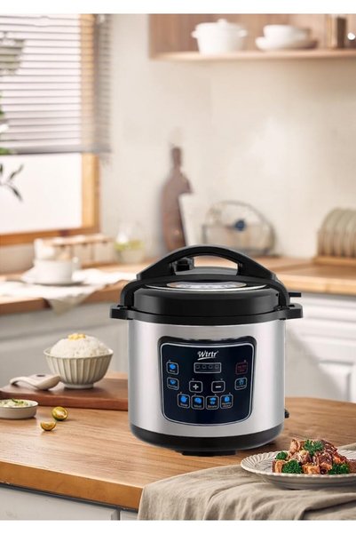 wtrtr 6L Electric Pressure Cooker 1000W – Multi-Function Rice, Slow, Yogurt, Cake & Steam Cooker