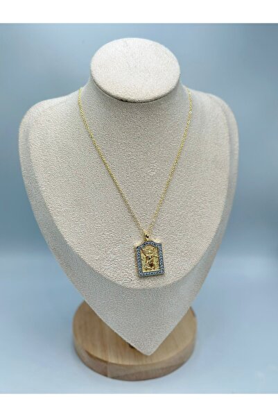 BYYEŞO Çift Renk Melek Detay Kolye (Çelik)