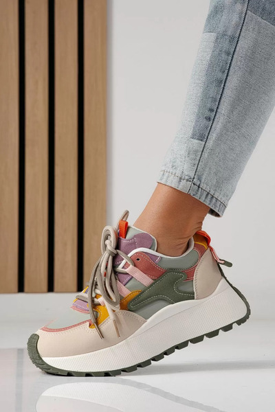 Zaira Green women's sneakers made of eco-leather Missy #24241 - 38