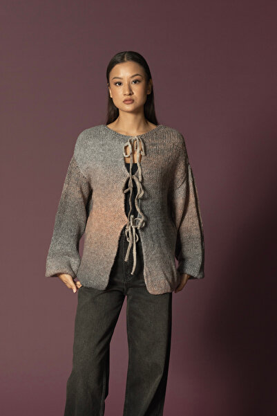 Nisan Knitted Cardigan with Binding Detail