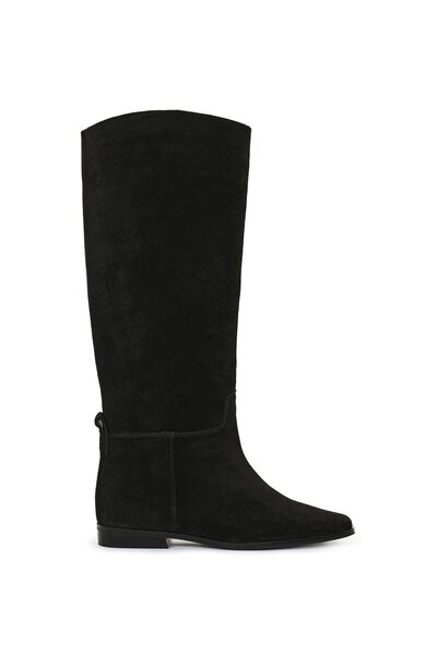 Beauty Omelette Siyah Binici Süet Çizme