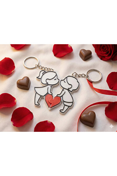 Hediyem Senin İçin سلسلة مفاتيح للزوجين المحبين |   مجموعة من قطعتين على شكل ...