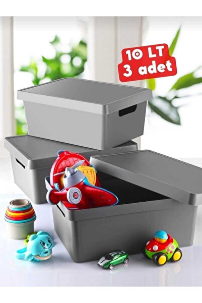 pure age 10 Lt. Kapaklı Kutu 3 Adet Organizer