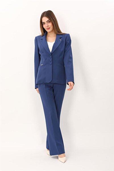 ÖNDER ÖZSOY Jacket with Collar Pockets Modern Jacket & Spanish-Cut Trousers w...