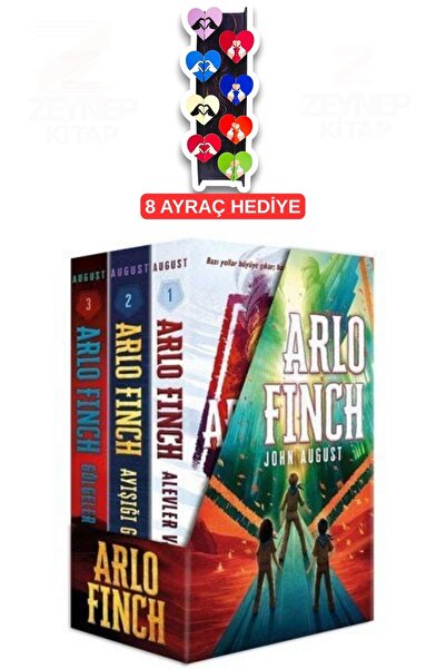 İndigo Kitap Arlo Finch 3 Kitap Takım - Ciltli (Kutulu)-8'li Özel Tasarım Kal...