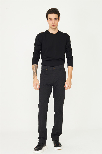 White Stone Black 5-Pocket Sports Pants