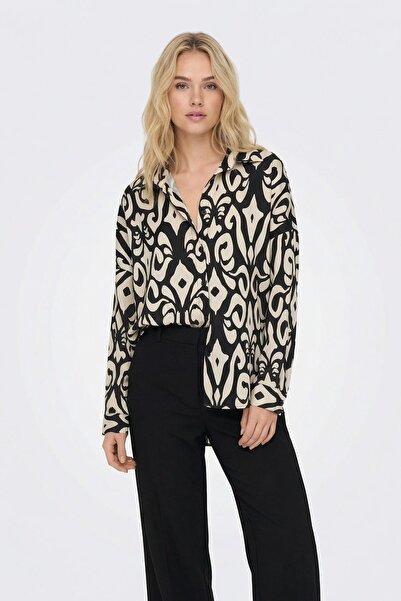 Rays 1015 Patterned Shirt Black
