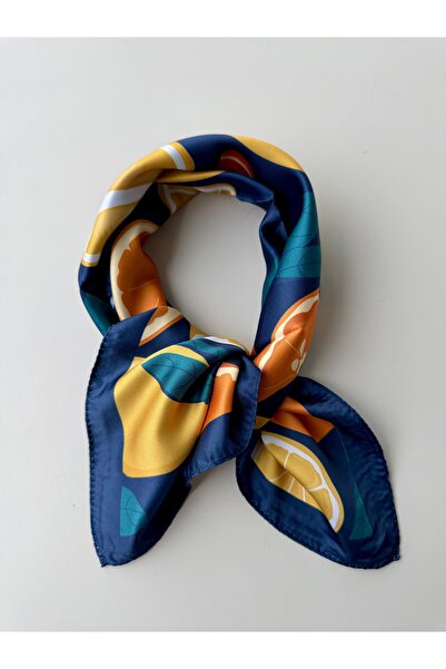 who knows ¿ Patterned Colorful Scarf Bandana 50X50 Women's Clothing Accessory