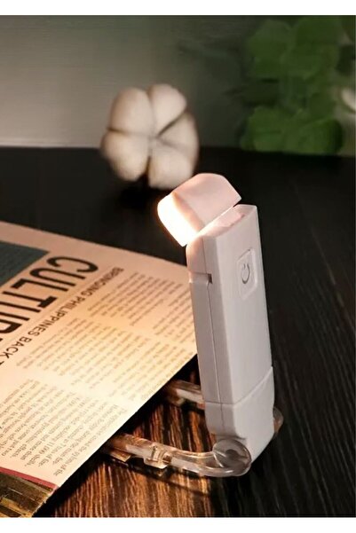 Asfal Şarjlı Klipsli LED Kitap Okuma Lambası SİYAH, 3 Işık Rengi, 9 Mod, USB, Mini Taşınabilir