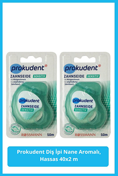 prokudent Diş İpi Nane Aromalı, Hassas 2x40 m