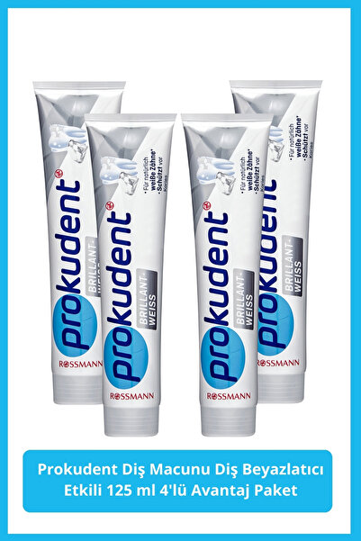 prokudent Diş Macunu Diş Beyazlatıcı Etkili 4x125 ml