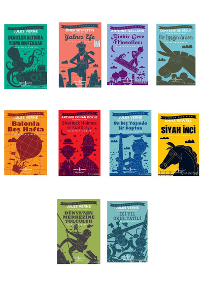 TÜRKİYE İŞ BANKASI KÜLTÜR YAYINLARI EN ÇOK OKUNAN ÇOCUK KİTAPLARI 10 KİTAP SE...