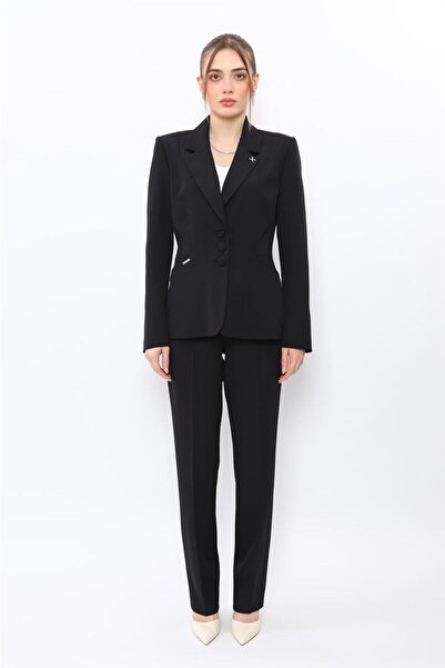 ÖNDER ÖZSOY Jacket with Collar Pockets Modern Jacket & Pockets with Piping Le...