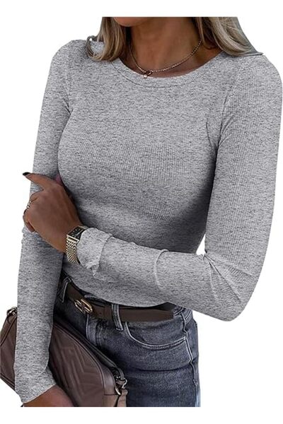 Trendimax Women's Blouse, TrendiMax, Elastic Cotton, Round Collar, Long Sleev...