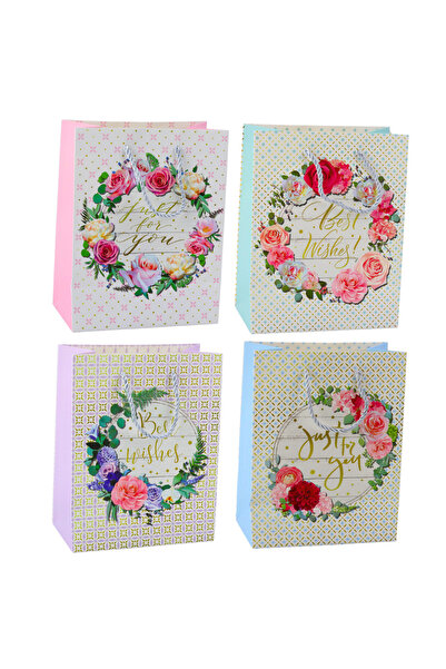 Three top online Gift Bag Patterns Flowers Best Wishes