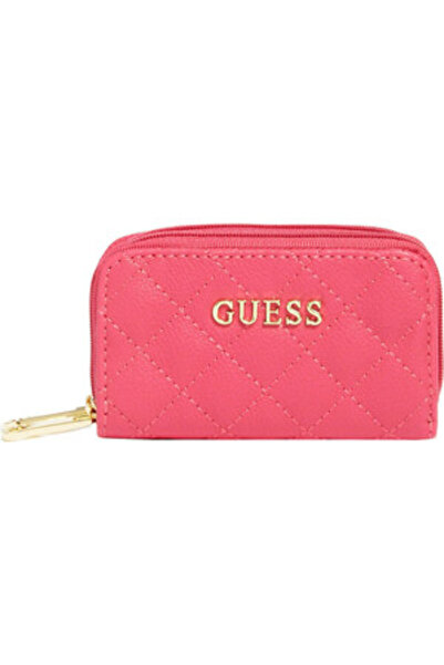 Guess , Earlene, Polyester, Textile Bag, Double Zip, Pink, For Women, 10 x 18...